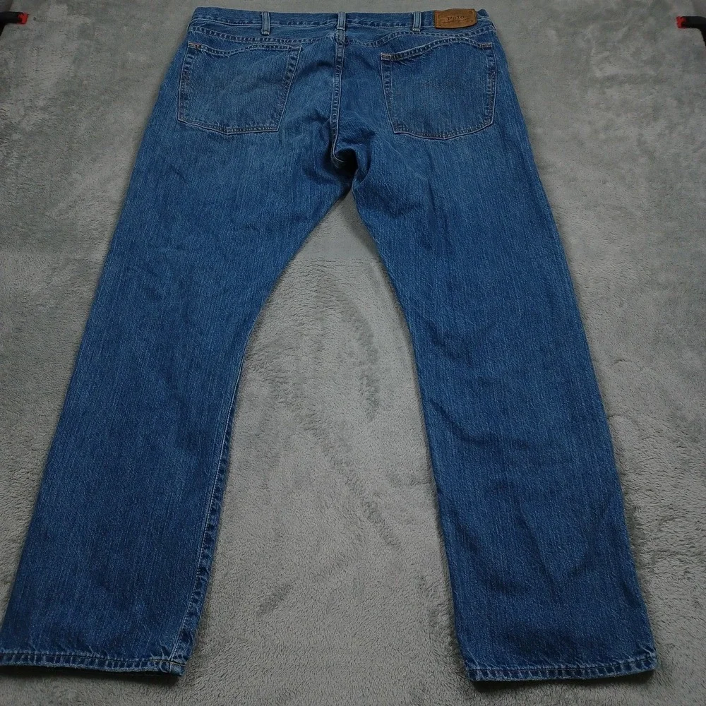 Polo Ralph Lauren Jeans Mens 40x32 Blue Denim Hampton Relaxed Straight Casual